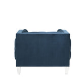 Ansario Contemporary Chair Blue Velvet(#MJ11-110-1) 56457-ACME