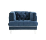 Ansario Contemporary Chair Blue Velvet(#MJ11-110-1) 56457-ACME