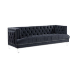 Ansario Contemporary Sofa Charcoal Velvet(#MJ11-116) 56460-ACME