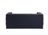 Ansario Contemporary Loveseat Charcoal Velvet(#MJ11-116) 56461-ACME