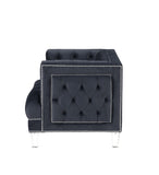 Ansario Contemporary Chair Charcoal Velvet(#MJ11-116) 56462-ACME