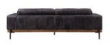 Silchester Industrial/Contemporary Sofa Antique Ebony TGL (Antique Ebony Leather) • METAL LEG] Antique Black (Matte Iron) • WOOD] Pine 56505-ACME