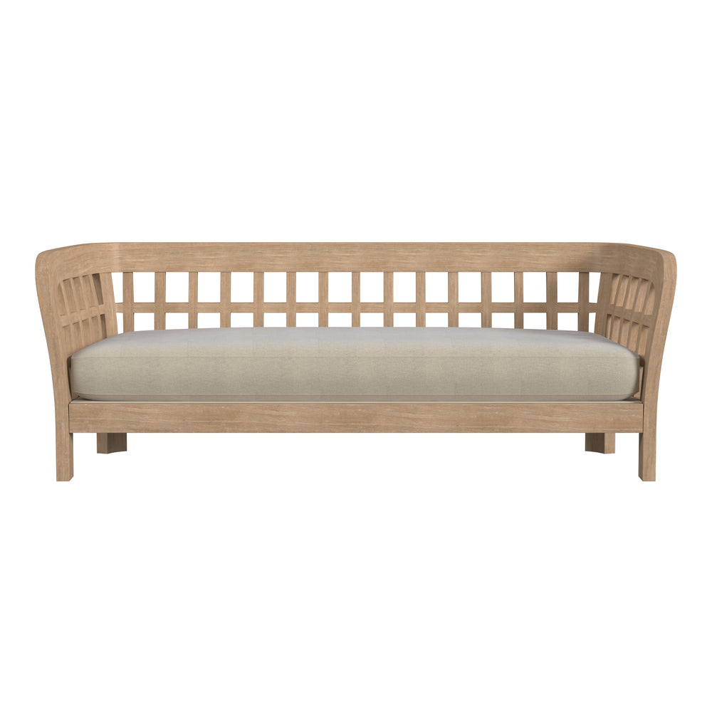 Butler Specialty Monhegan Teak Outdoor Sofa XRT Natural Teak Teak Wood, Foam, Fabric 5654436-BUTLER