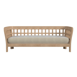Butler Specialty Monhegan Teak Outdoor Sofa XRT Natural Teak Teak Wood, Foam, Fabric 5654436-BUTLER