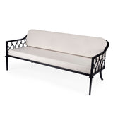 Butler Specialty Southport Iron Upholstered Outdoor Sofa XRT Black Iron, Plyboard, Foam, Fabric 5661437-BUTLER