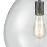 Sunderland 12'' Wide 1-Light Mini Pendant - Silvered Graphite