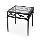 Southport Iron Upholstered Outdoor End Table