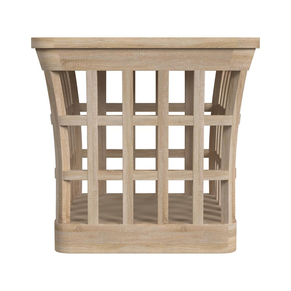 Butler Specialty Monhegan Outdoor Teak and Marble End Table XRT Natural Teak Teak wood, marble 5665436-BUTLER