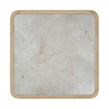 Butler Specialty Monhegan Outdoor Teak and Marble End Table XRT Natural Teak Teak wood, marble 5665436-BUTLER