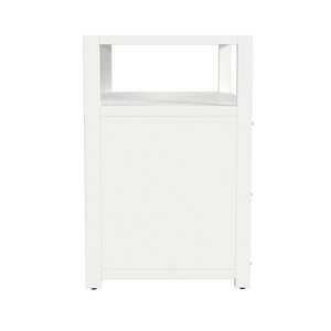 Butler Specialty Lark 2 Drawer Wide Nightstand XRT White Acacia Wood, MDF, Acacia Veneer 5670304-BUTLER