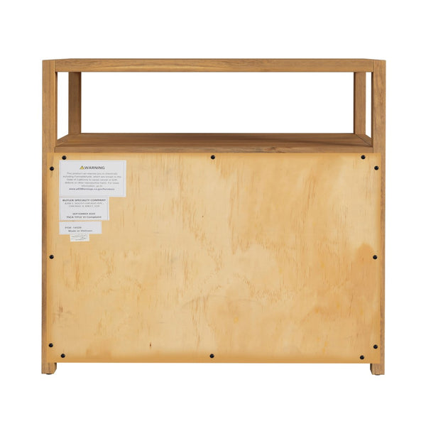 Butler Specialty Lark Natural 2 Drawer Wide Nightstand XRT Natural Pine Wood, MDF 5670312-BUTLER