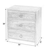 Butler Specialty Lark Natural 3 Drawer Nightstand XRT Natural Pine Wood -MDF 5671312-BUTLER