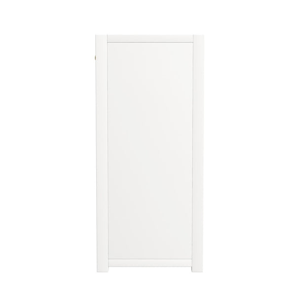 Butler Specialty Lark 2 Door Cabinet with Storage XRT White Acacia Wood -MDF -Acacia Veneer 5673304-BUTLER
