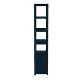 Butler Specialty Lark  4- Tier Etagere Bookcase Cabinet XRT Navy Blue Acacia Wood -MDF -Acacia Veneer ( For natural- PINE vs Acacia) 5674291-BUTLER