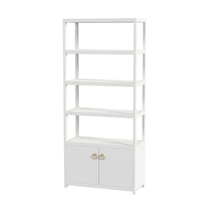 Butler Specialty Lark  4- Tier Etagere Bookcase Cabinet XRT White Pine Wood -MDF 5674304-BUTLER
