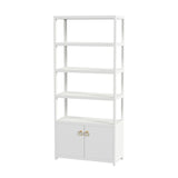 Butler Specialty Lark  4- Tier Etagere Bookcase Cabinet XRT White Pine Wood -MDF 5674304-BUTLER