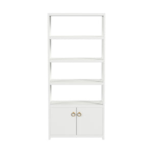 Butler Specialty Lark  4- Tier Etagere Bookcase Cabinet XRT White Pine Wood -MDF 5674304-BUTLER