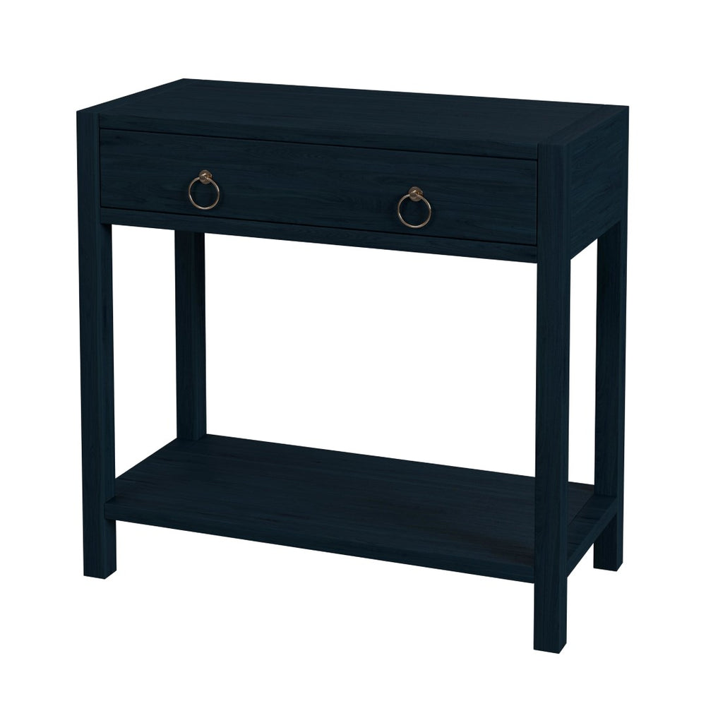 Butler Specialty Lark Wide 1 Drawer Console XRT Navy Blue Acacia Wood, MDF, Acacia Veneer 5675291-BUTLER