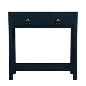 Butler Specialty Lark Wide 1 Drawer Console XRT Navy Blue Acacia Wood, MDF, Acacia Veneer 5675291-BUTLER