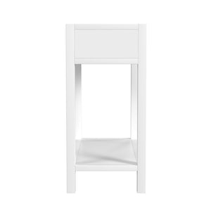 Butler Specialty Lark 30" Wood 1-Drawer Nightstand XRT White Acacia Wood, MDF, Acacia Veneer 5675304-BUTLER