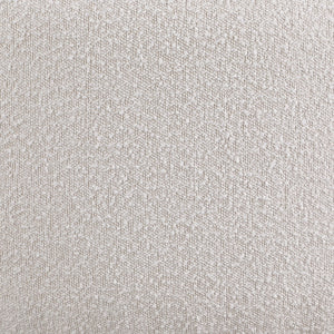 Como Boucle Fabric / Wood / Foam Contemporary Cream Boucle Fabric Accent Chair - 28" W x 29.5" D x 25.5" H