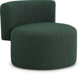 Como Boucle Fabric / Wood / Foam Contemporary Green Boucle Fabric Accent Chair - 28" W x 29.5" D x 25.5" H