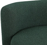 Como Boucle Fabric / Wood / Foam Contemporary Green Boucle Fabric Accent Chair - 28" W x 29.5" D x 25.5" H