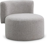 Como Boucle Fabric / Wood / Foam Contemporary Taupe Boucle Fabric Accent Chair - 28" W x 29.5" D x 25.5" H