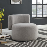 Como Boucle Fabric / Wood / Foam Contemporary Taupe Boucle Fabric Accent Chair - 28" W x 29.5" D x 25.5" H