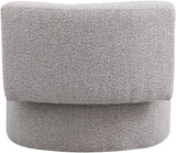 Como Boucle Fabric / Wood / Foam Contemporary Taupe Boucle Fabric Accent Chair - 28" W x 29.5" D x 25.5" H