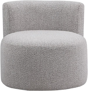 Como Boucle Fabric / Wood / Foam Contemporary Taupe Boucle Fabric Accent Chair - 28" W x 29.5" D x 25.5" H