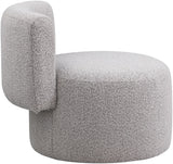 Como Boucle Fabric / Wood / Foam Contemporary Taupe Boucle Fabric Accent Chair - 28" W x 29.5" D x 25.5" H