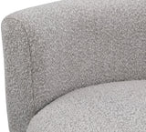 Como Boucle Fabric / Wood / Foam Contemporary Taupe Boucle Fabric Accent Chair - 28" W x 29.5" D x 25.5" H