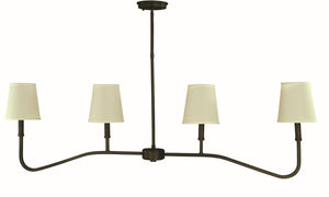 Framburg 4-Light Iron Island Chandlier 5684 IRON