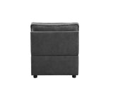 Silvester Contemporary Modular Armless Chair Gray Fabric(#HG-33) 56873-ACME
