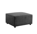 Silvester Contemporary Ottoman Gray Fabric(#HG-33) 56876-ACME