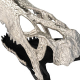 Sagebrook Home Contemporary Metal,11",alligator Skull,nickle/black 17483-01 Black Aluminum