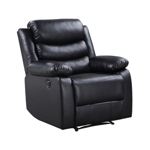 Eilbra Contemporary Power Recliner Black PU(#AB-16) 56910-ACME