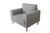 Kyrene Contemporary Chair Light Gray Linen(#LAR275-17) 56927-ACME
