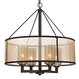 Diffusion 24'' Wide 4-Light Chandelier - Oil Rubbed Bronze