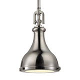 Rutherford 9'' Wide 1-Light Mini Pendant - Brushed Nickel