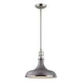 Rutherford 15'' Wide 1-Light Pendant - Polished Nickel