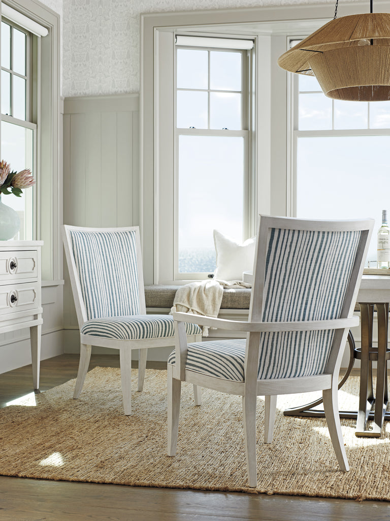 Ocean Breeze Sea Winds Upholstered Side Chair