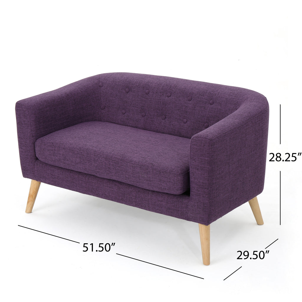 Purple loveseat deals