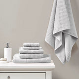 Spa Waffle Modern/Contemporary 100% Cotton 6Pcs Towel Set