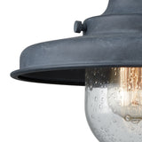 Vinton Station 15'' High 1-Light Outdoor Sconce - Aged Zinc