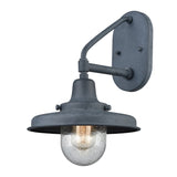 Vinton Station 15'' High 1-Light Outdoor Sconce - Aged Zinc