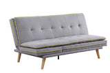 Savilla Contemporary Adjustable Sofa Gray Linen(#AF05-24, 18 RMB/m) & Oak Finish 57164-ACME