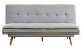 Savilla Contemporary Adjustable Sofa Gray Linen(#AF05-24, 18 RMB/m) & Oak Finish 57164-ACME