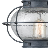 Onion 19'' High 1-Light Outdoor Post Light - Aged Zinc